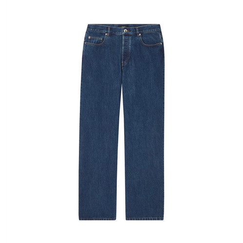 A.P.C. Aaron Wide Leg Jeans | stonewashed indigo | Evolve Clothing
