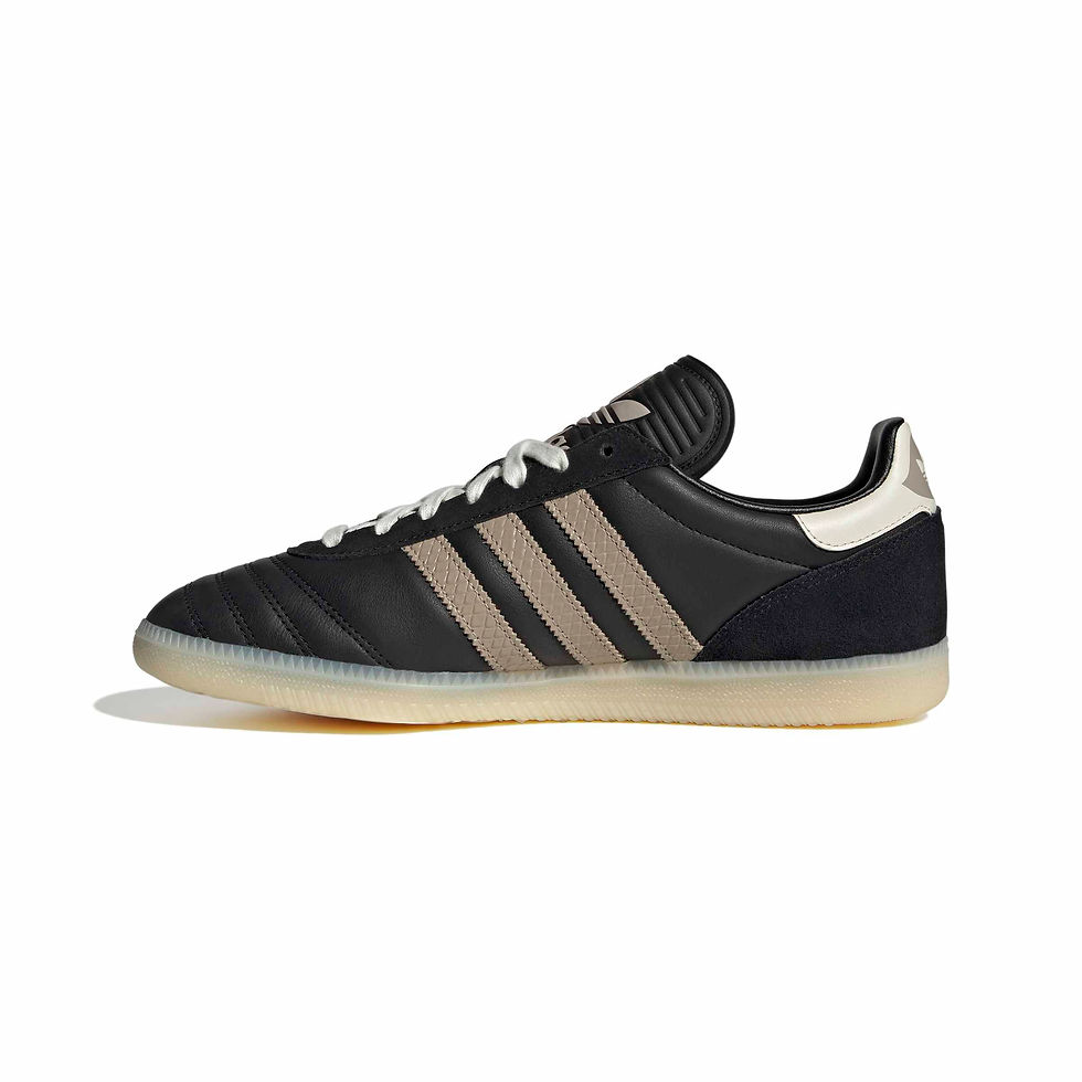 Adidas Samba JP Sneakers JR0963 in core black, trace khaki, cream white side panel