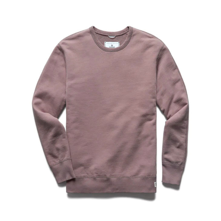 Reigning Champ Midweight Terry Sweatshirt in desert rose front flat