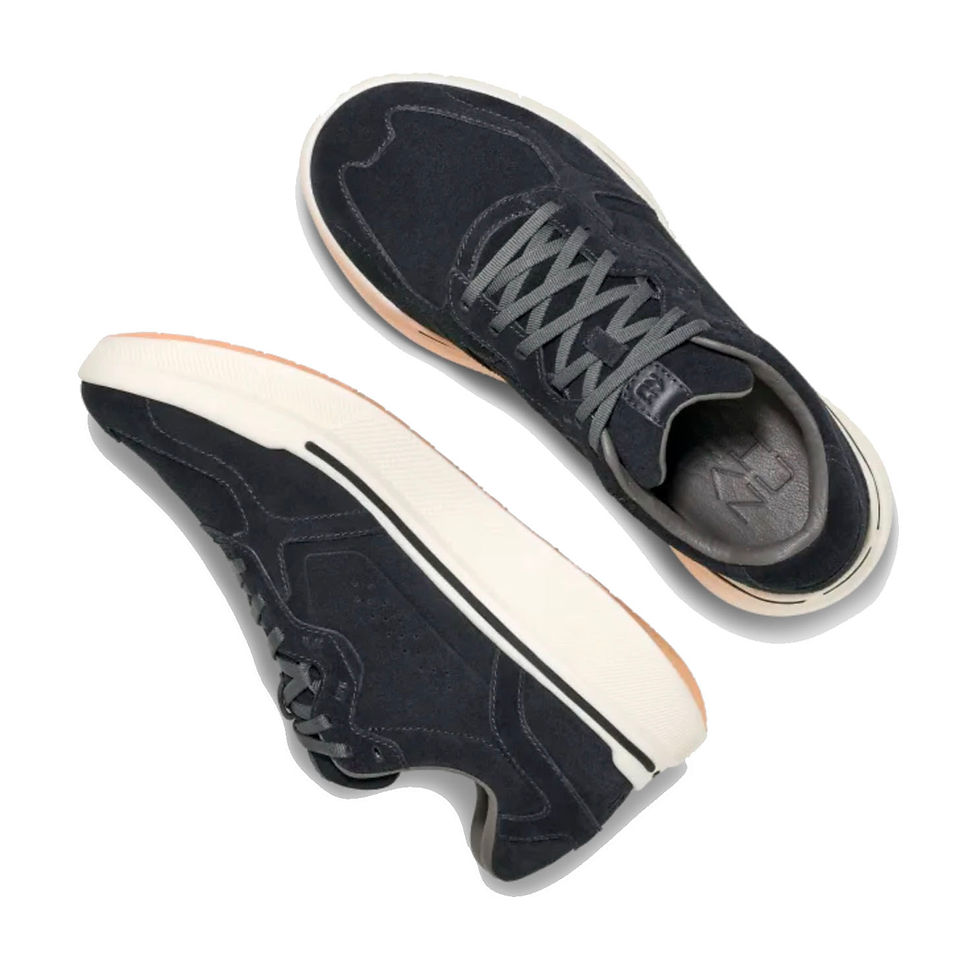 Thumbnail: Ahnu Sequence 1.1 Suede Sneakers in black upper pair detail