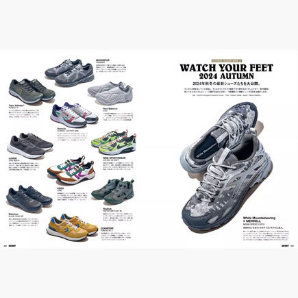 Go Out Magazine Japan October 2024 Vol. 180 footwear feature