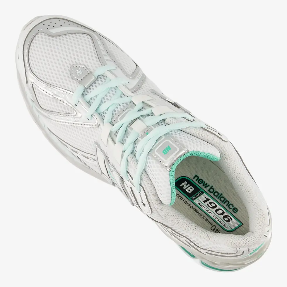 Thumbnail: New Balance 1906 Sneakers U19061HV in white, deep end upper lacing at evolve clothing gallery new jersey