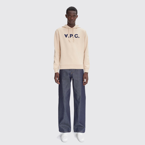 A.P.C. Grand VPC Unisex Hoodie | beige/dark navy | Evolve