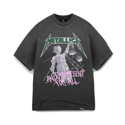Represent X Metallica Justice Tee | stained black | Evolve