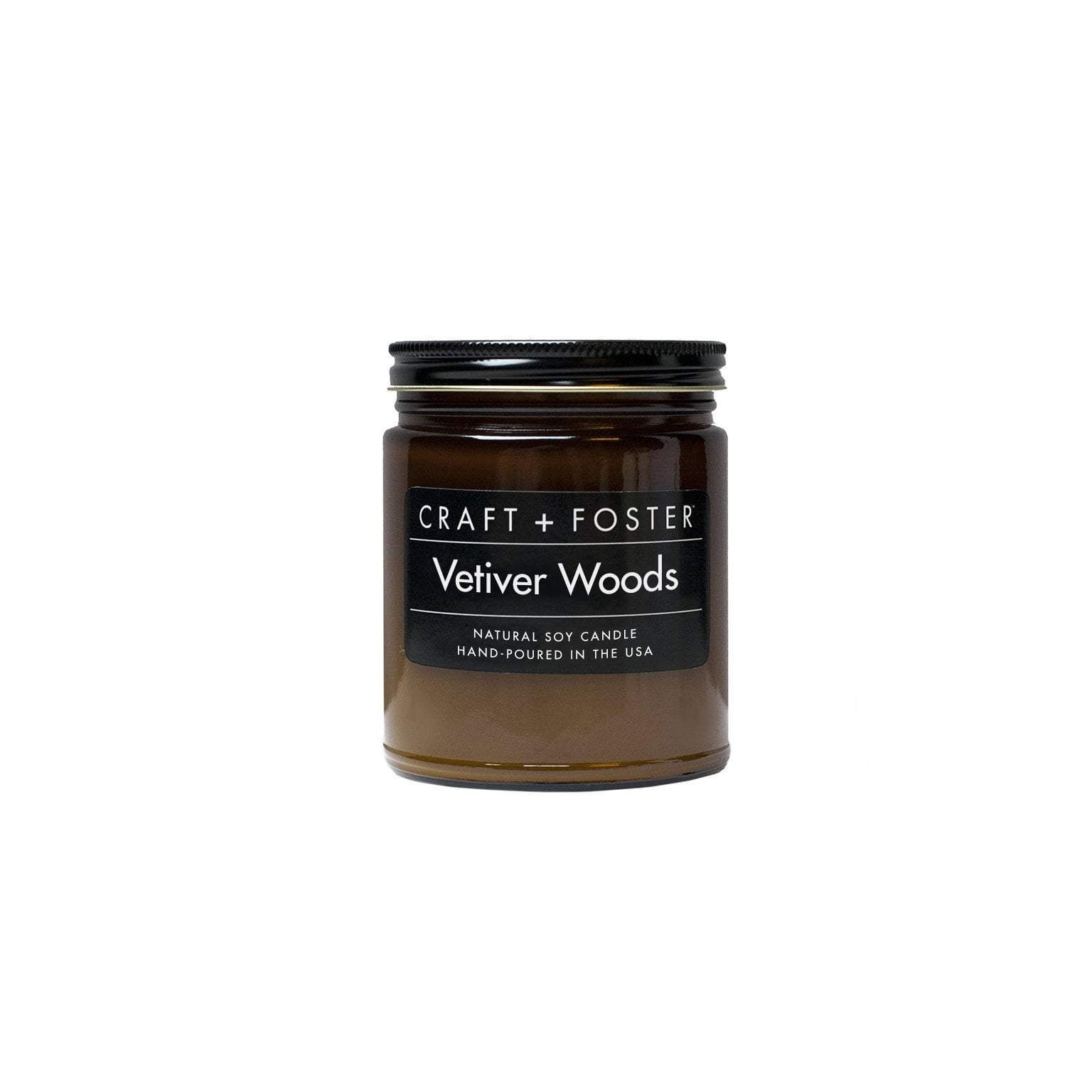 Craft + Foster VETIVER WOOD Soy Wax Candle | 8oz