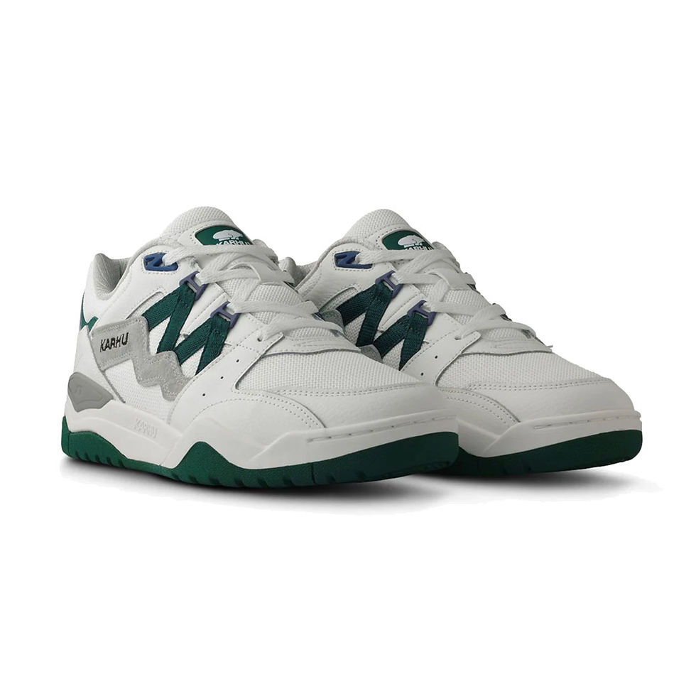 Thumbnail: Karhu Fusion XT Sneakers bright white and rain forest pair detail