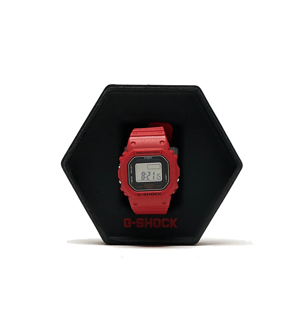 Thumbnail: Casio Ring Watch DWN5600-4 Red in disp[lay box