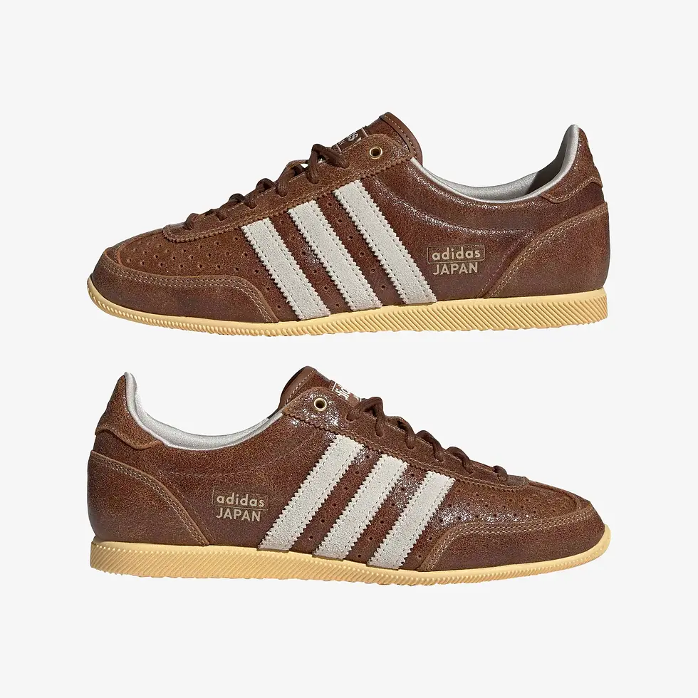 Thumbnail: Adidas Women's Japan Sneakers KJ4923 in Preloved Brown, Alumina, Gold