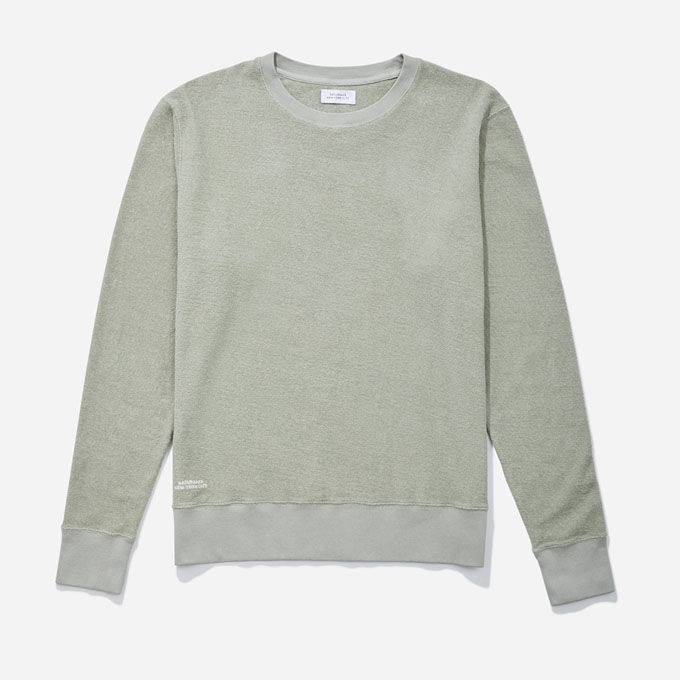 Saturdays NYC BOWERY TERRY Sweatshirt | stone green