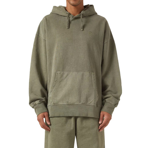 Saturdays NYC Warren Pigment Dyed Hoodie | army green | Evolve
