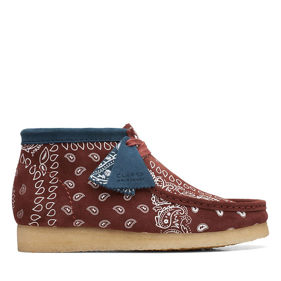 Clarks Originals Wallabee Boot | brick paisley | Evolve Clothing