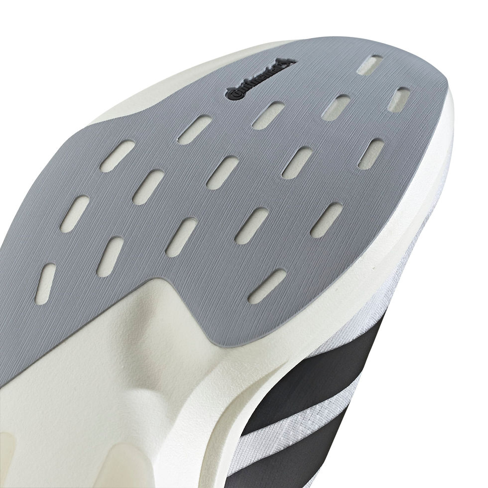Thumbnail: Adidas Adizero EVO Sneakers JH6206 in cloud white, black, cloud white bottom sole detail