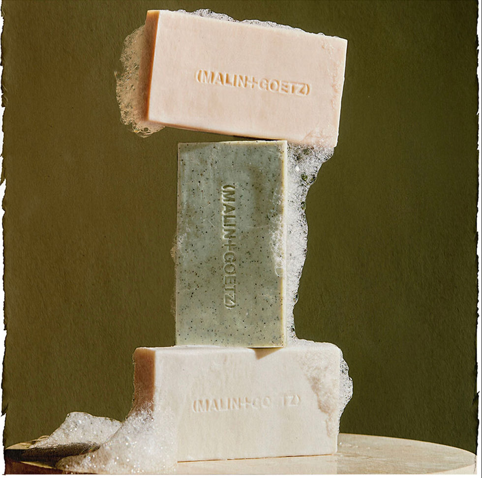 Thumbnail: Malin + Goetz mandelic acid exfoliating bar  eucalyptus 5oz soap stack