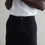 Thumbnail: Wax London Santo Cargo Pant in herringbone black waist close up