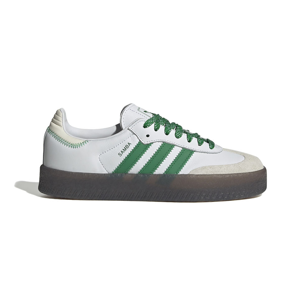 Adidas Sambae Women's Sneakers in cloud white, green, off white
