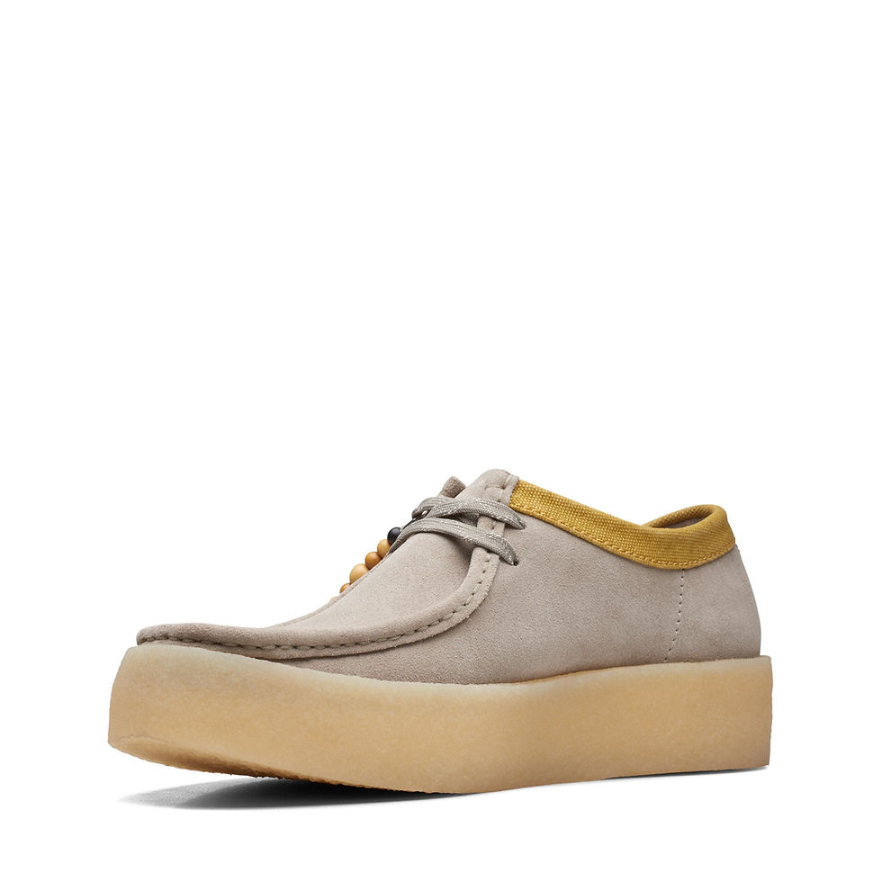 Clark Originals Wallabee Cup Shoes | stone | Evolve Clothing