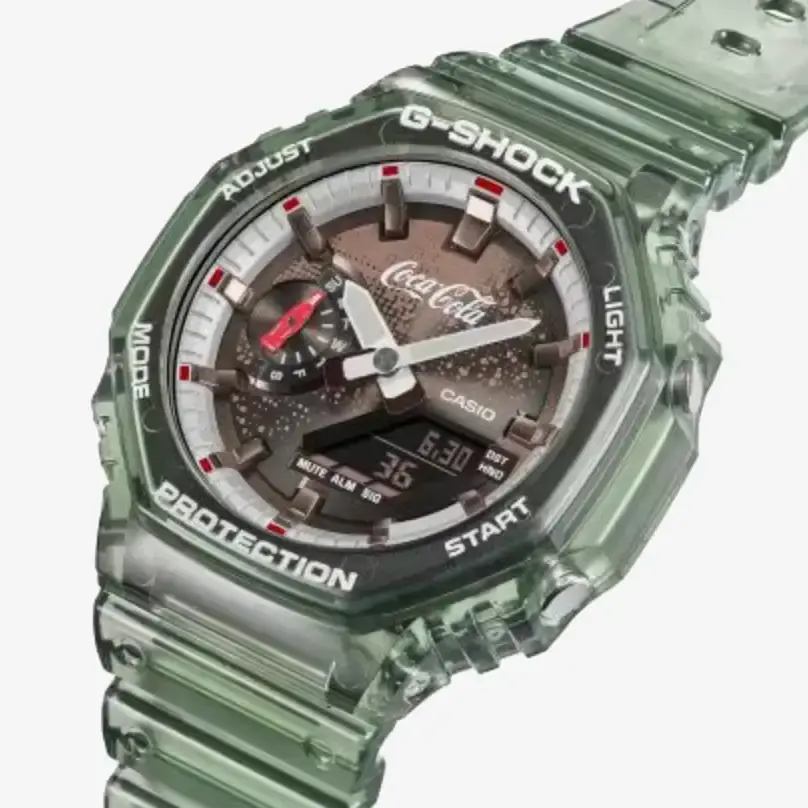Thumbnail: G-Shock X Coca-Cola Watch GA2100CC-3A Official Coca-Cola® collaboration model front face details