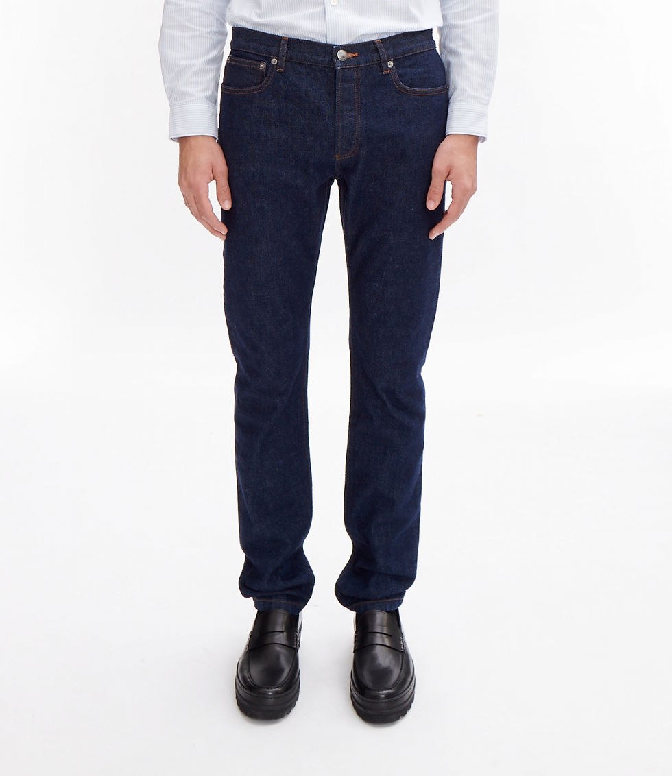 APC Petit New Standard Jeans in washed indigo denim
