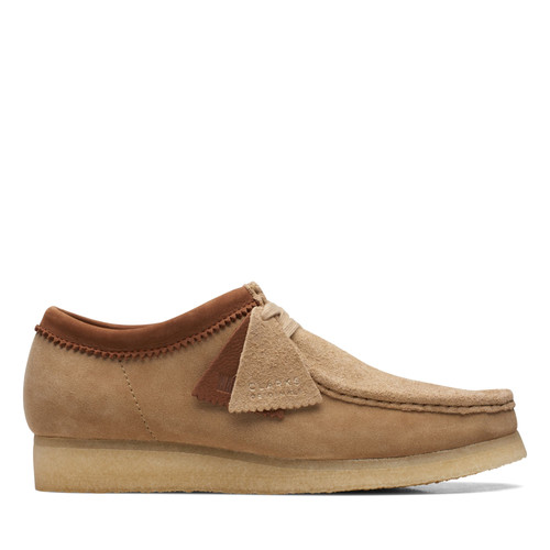 Clark Originals Wallabee Shoes | sandstone combination | Evolve