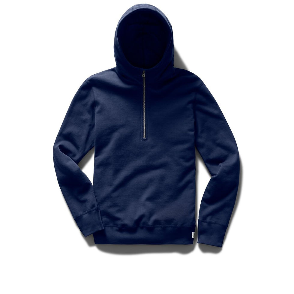 Reigning Champ HALF ZIP Hoodie | blue