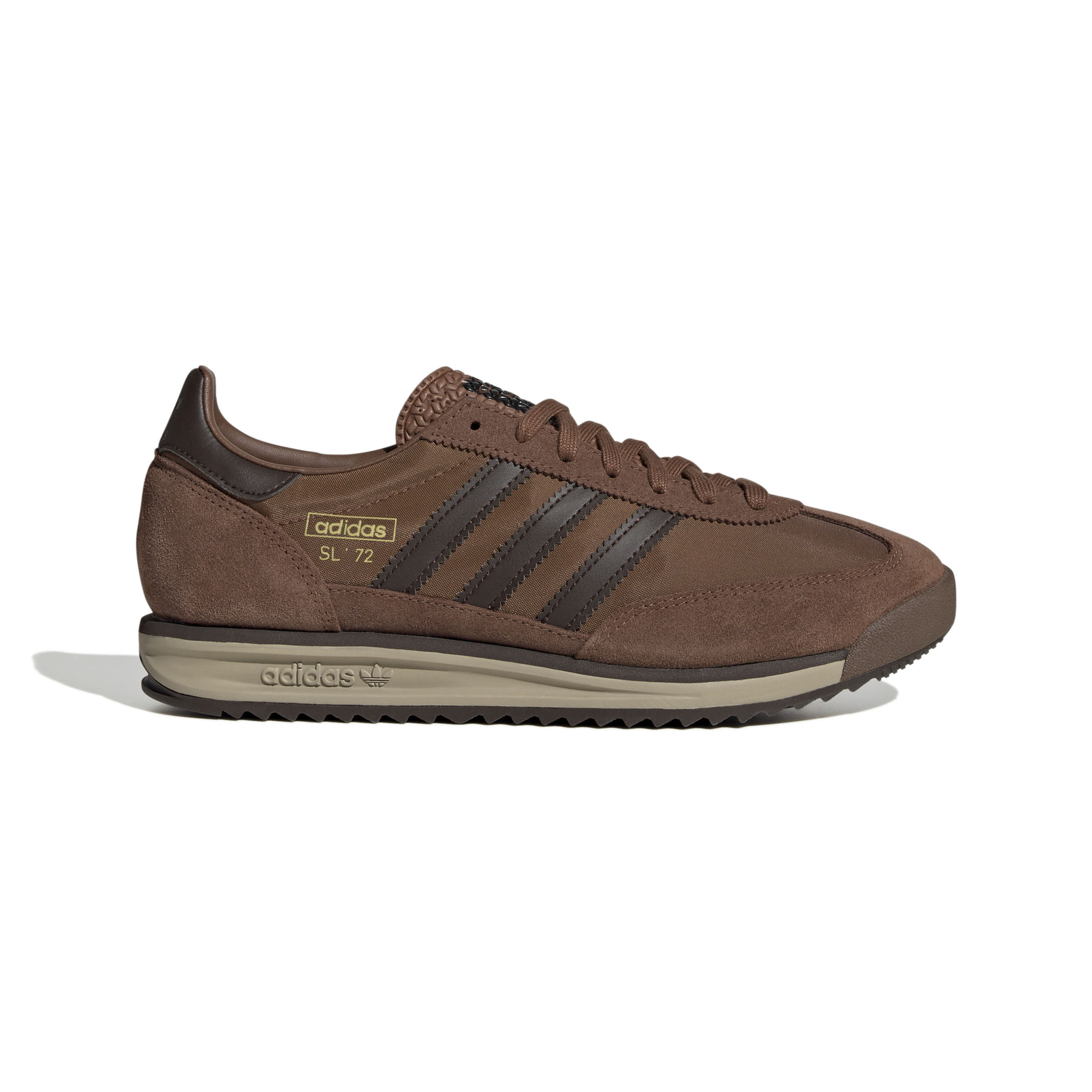Adidas SL-72 Sneakers JS0744 in brown suede with black stripes
