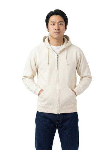 Samurai 10/2 Extra Heavy L/S Hoodie | off-white | Evolve Clothing