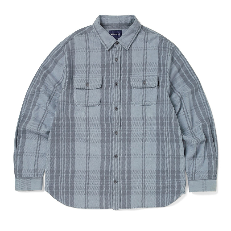 Thisisneverthat Big Flannel Work Shirt in Slate