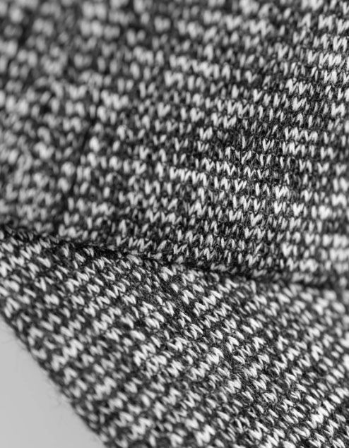 Thumbnail: Stampd Heather Knit Cap in heather grey black knit closeup
