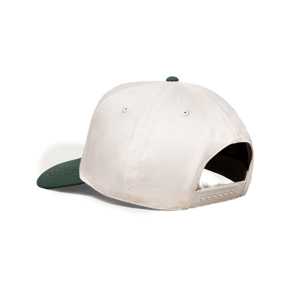 One Of These Days Just For A Moment 5 Panel Hat in Natural/Green back detail