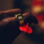 Casio Ring Watch CRW-001G-9 in gold on male model finger