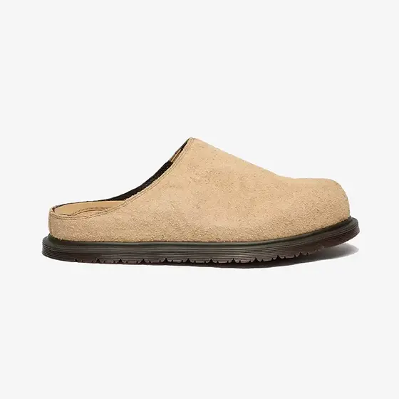 Dr Martens San Mule | hairy suede/savannah tan | Evolve Clothing