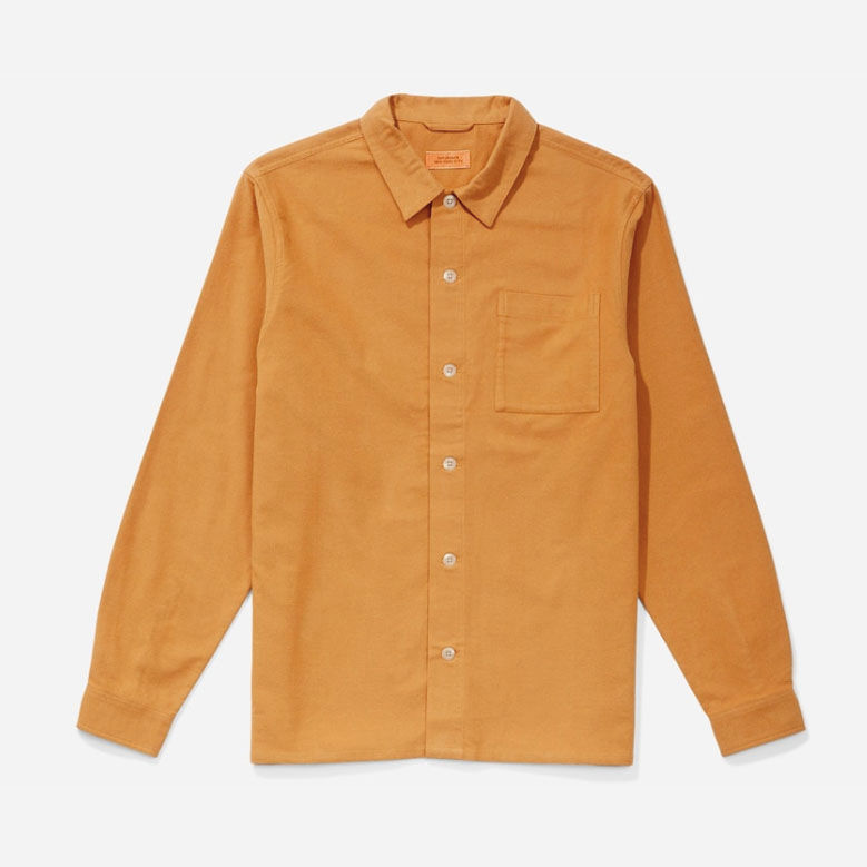 Saturdays NYC ALESSANDRO Flannel L/S Shirt | saffron