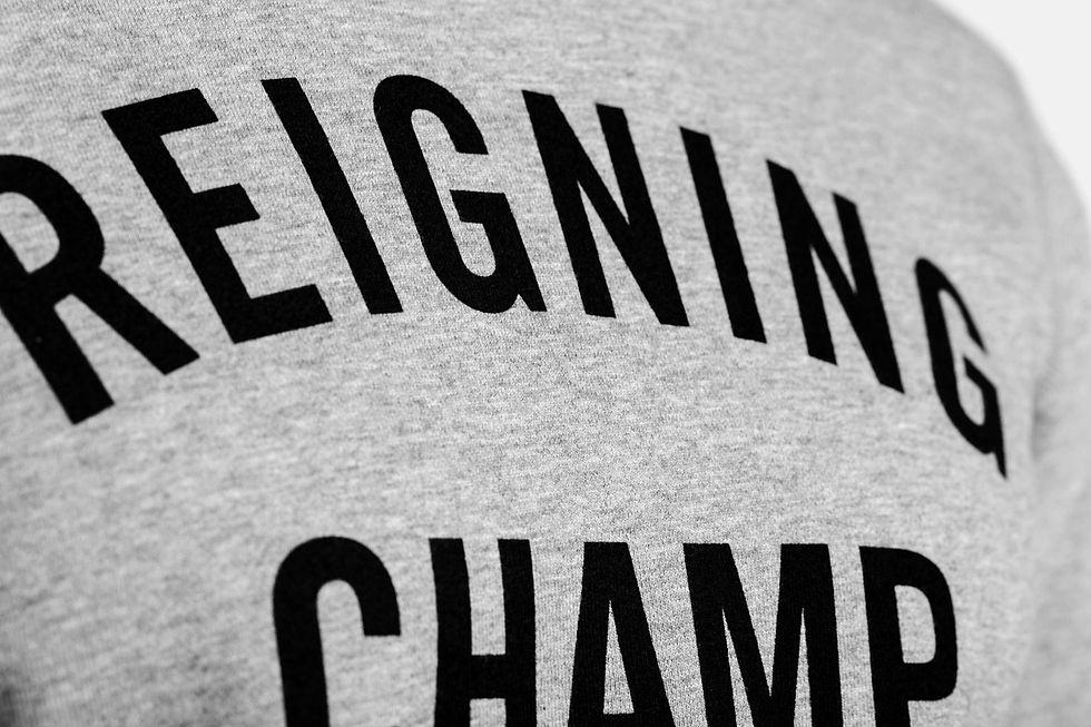 Thumbnail: Reigning Champ GYM LOGO Pullover Hoodie | h.grey