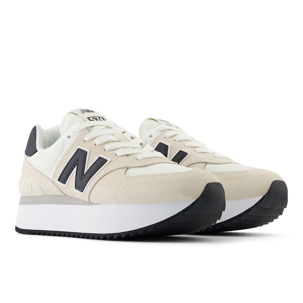 【New Balance】 WL574ZAH New Balance Women's 574+ Sneakers WL574ZAH | linen/sea salt
