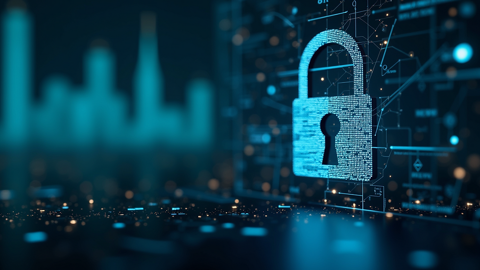 Close-up view of a website security lock icon