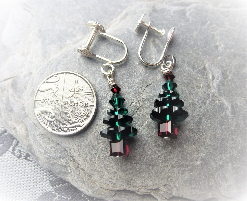 Thumbnail: Festive Christmas Tree Earrings