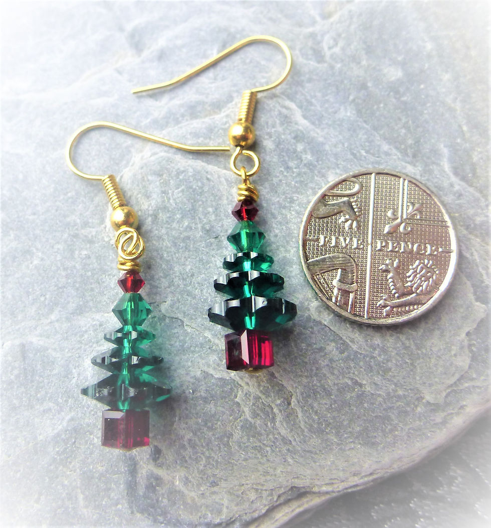Thumbnail: Festive Christmas Tree Earrings