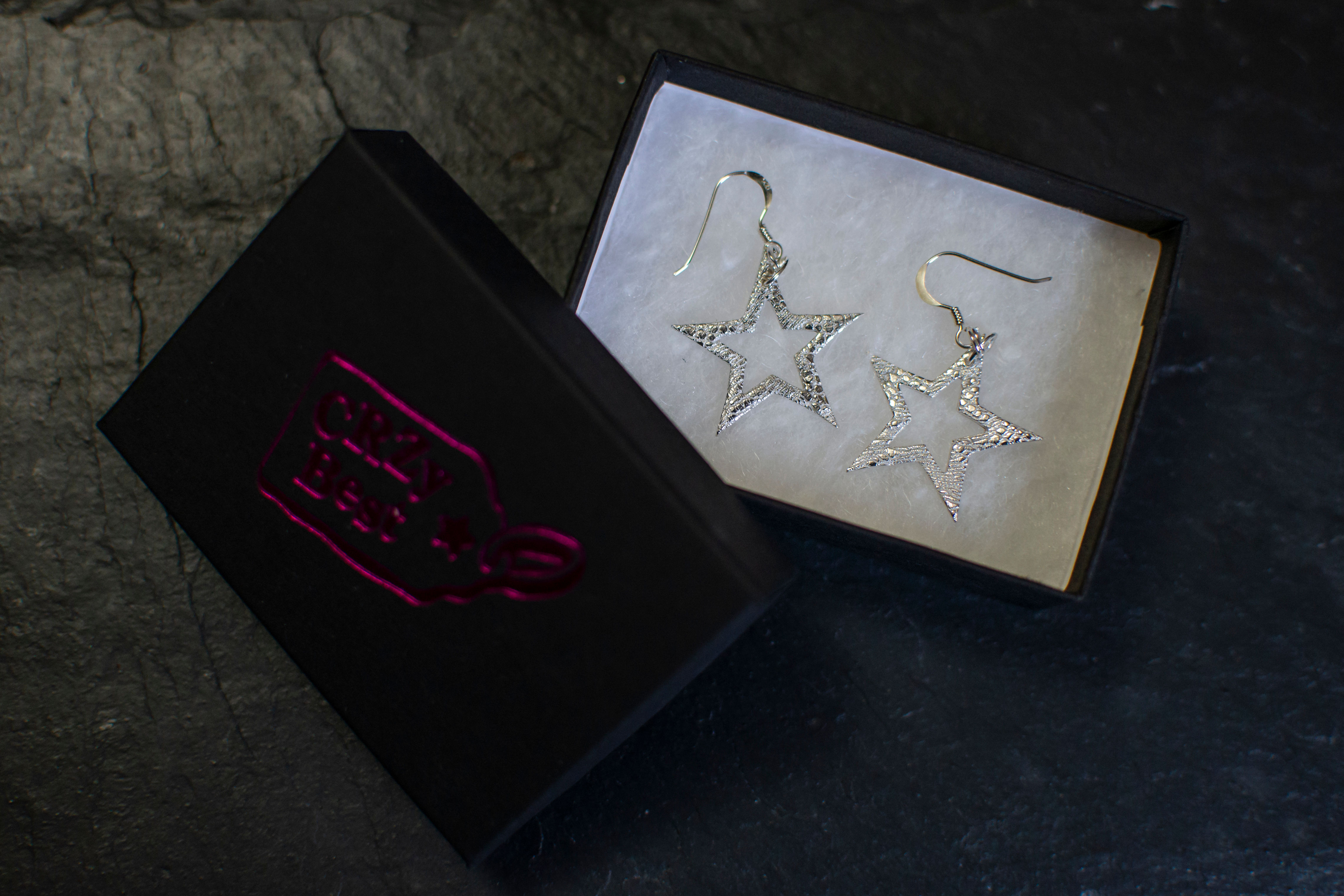 Sterling Silver Star Earrings