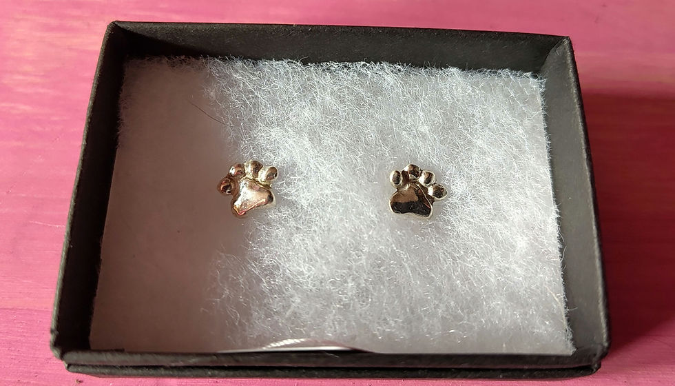 Thumbnail: Paw Print Earrings 