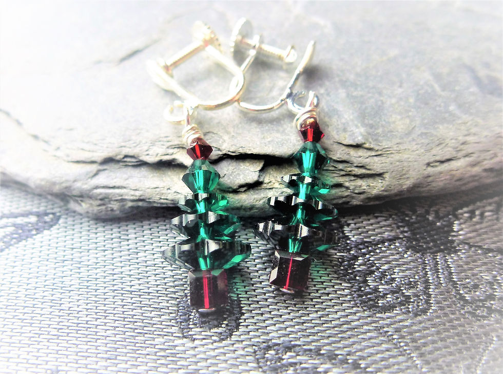 Thumbnail: Festive Christmas Tree Earrings