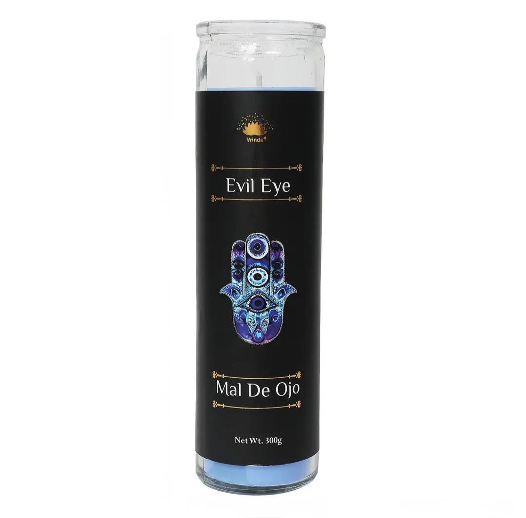 8" Evil Eye Candle