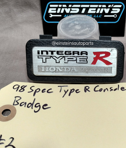 ホンダ インテグラ タイプＲ インテリア・アルミ製バッジ 98spec.R OEM 98 Spec R Type R Integra Console Badge | Einstein'sAutoParts