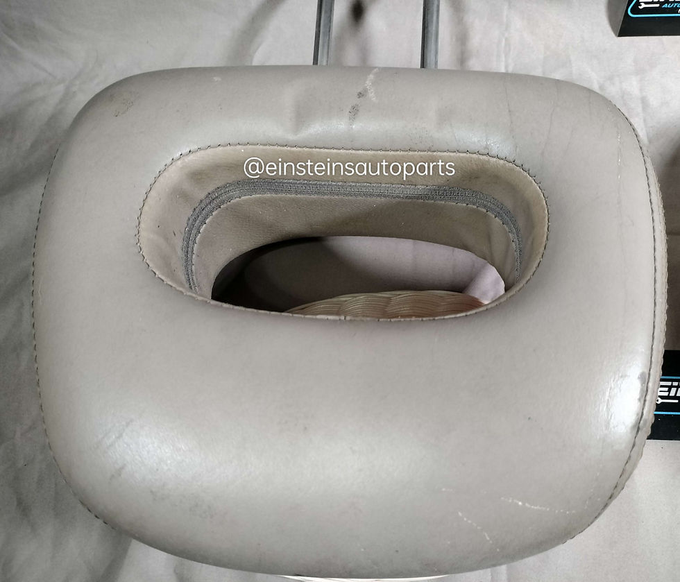 Thumbnail: 94-01 Acura Integra OEM Tan Leather Front Seat Headrests Stained