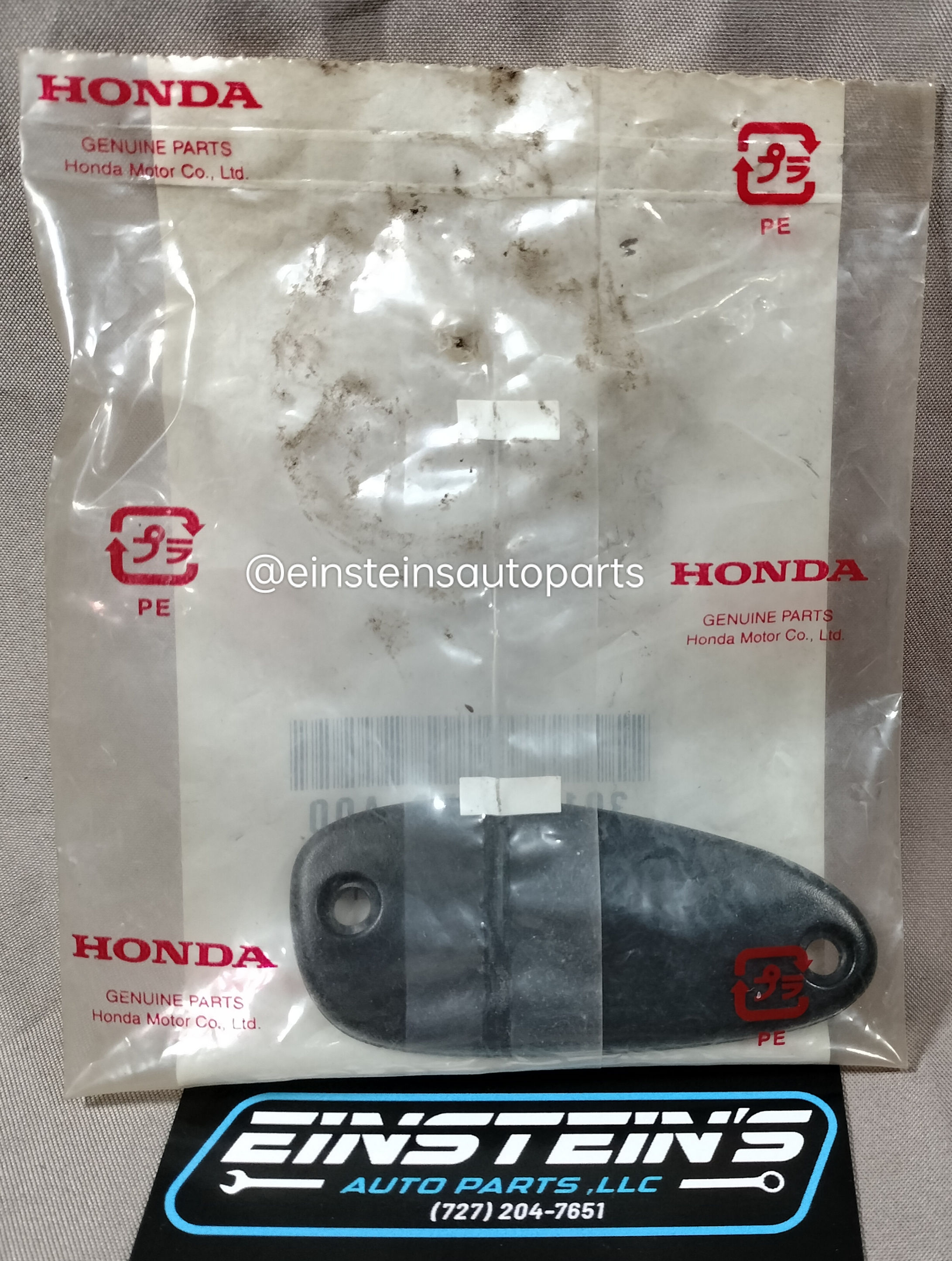  92-95 Honda Civic OEM Antenna Block Off Plate. front view
