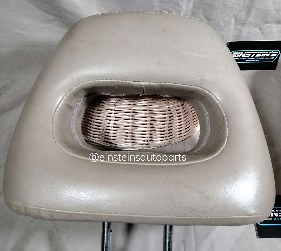 Thumbnail: 94-01 Acura Integra OEM Tan Leather Front Seat Headrests 