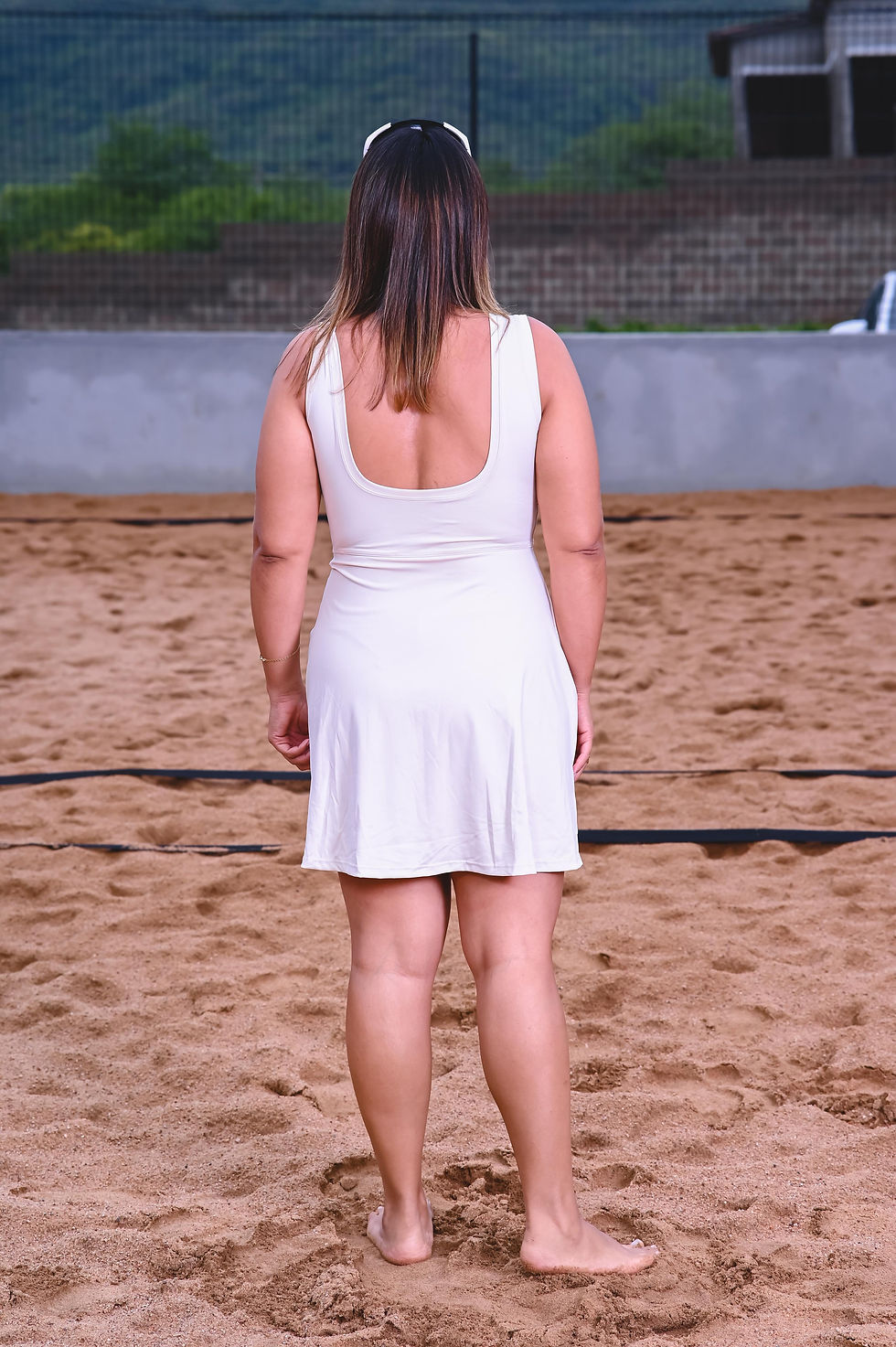 Miniatura: Macaquinho Larisse cor branco