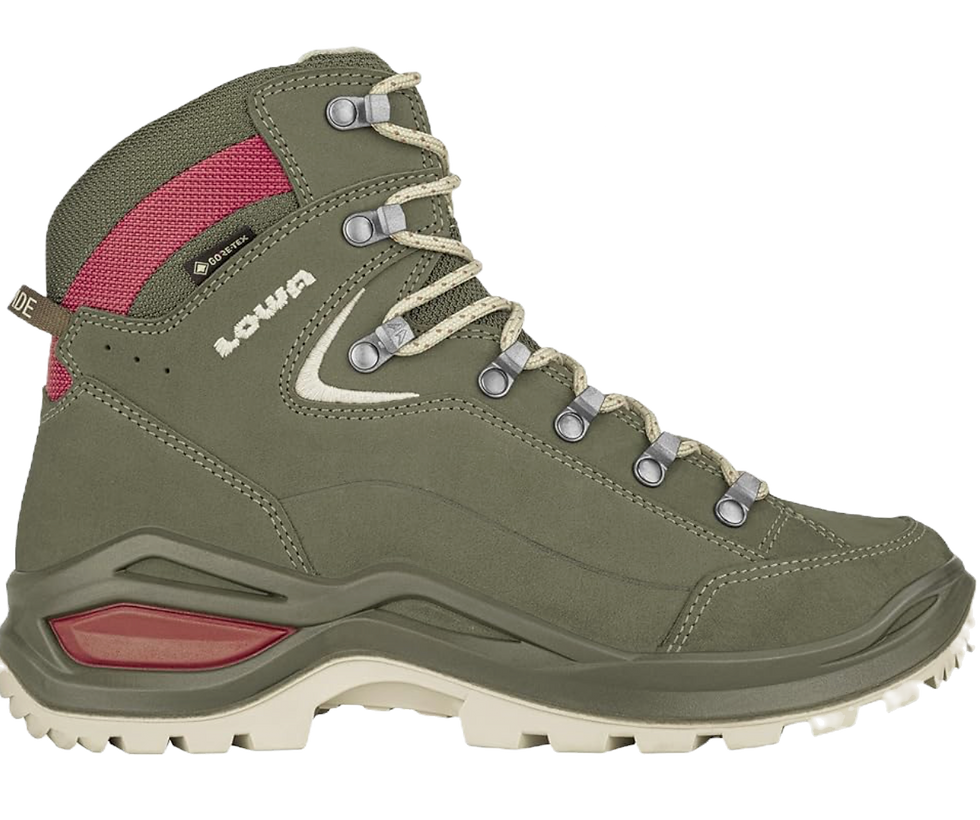 Lowa Renegade Evo GTX Mid women's hiking boot in nubuck leather, available in dedicated wide fit, 25 year European bestseller