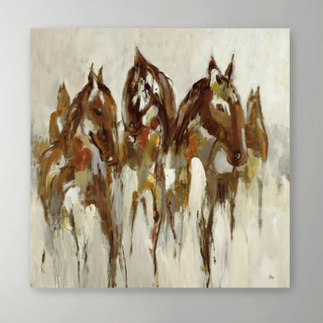 Equesterian Canvas Giclee Wall Art