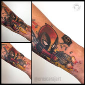Deadpool Thinker Tattoo Brisbane.jpeg