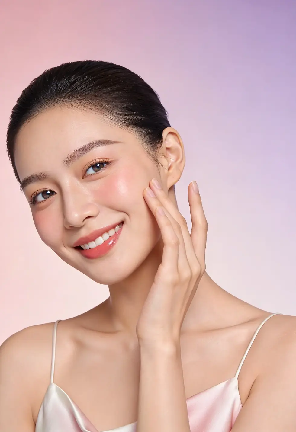 Thumbnail: Sculpted refreshed complexion from Luxe + Willow Sedona 2 PackGlass Cooling Globes for Face.
